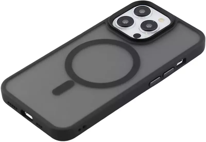 Чохол iPhone 13 Pro WAVE Matte Insane Case with MagSafe (black) фото