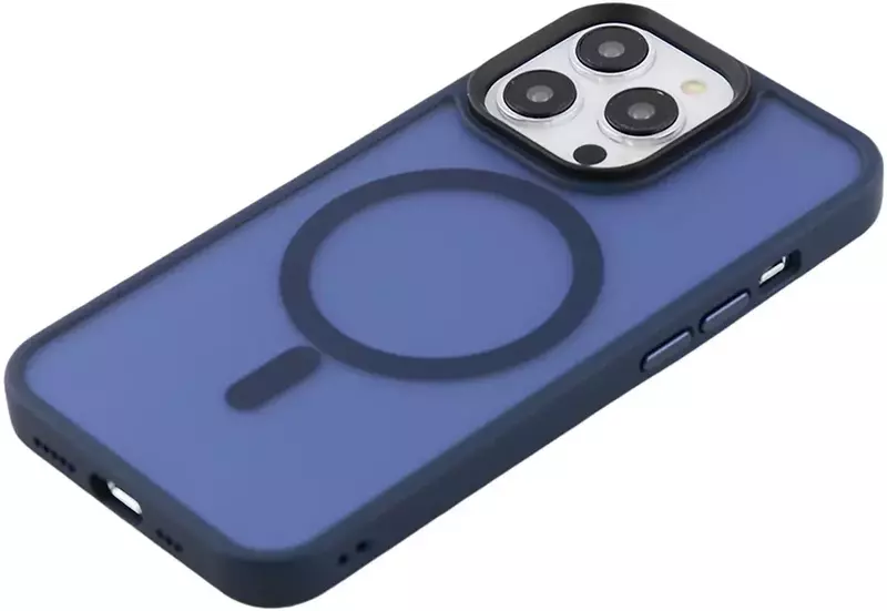 Чохол iPhone 13 Pro WAVE Matte Insane Case with MagSafe (midnight blue) фото