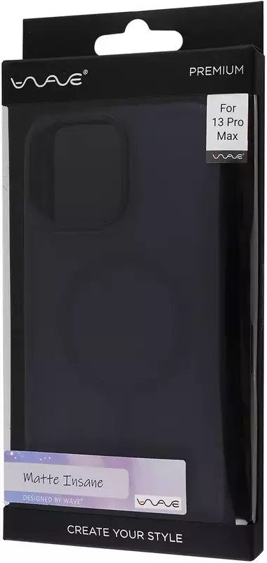 Чохол iPhone 13 Pro Max WAVE Matte Insane Case with MagSafe (midnight blue) - фото - №4