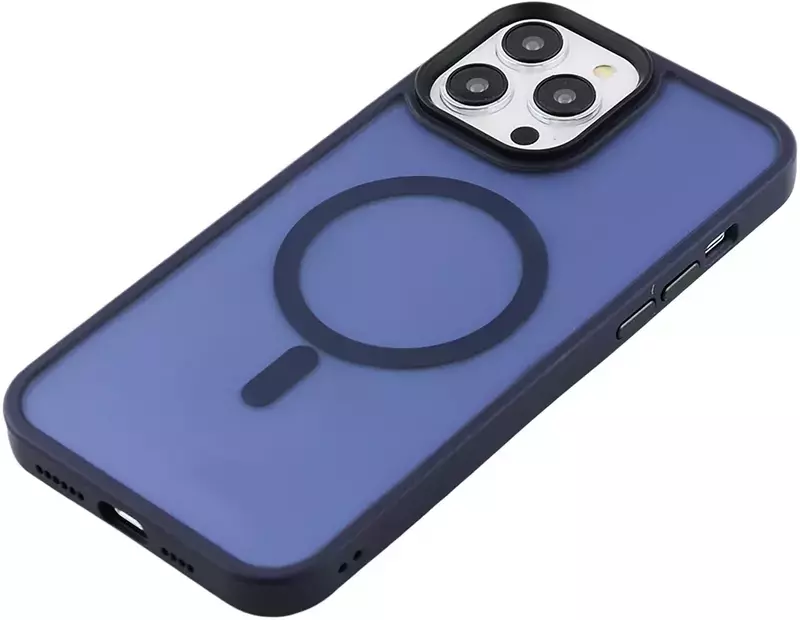 Чохол iPhone 13 Pro Max WAVE Matte Insane Case with MagSafe (midnight blue) - фото - №1