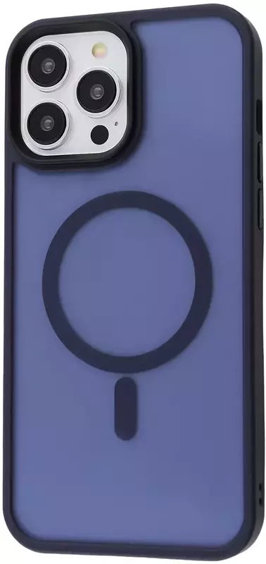 Чохол iPhone 13 Pro Max WAVE Matte Insane Case with MagSafe (midnight blue) - фото - №0