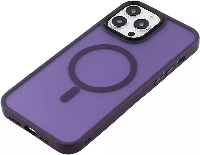 Чохол iPhone 13 Pro Max WAVE Matte Insane Case with MagSafe (deep purple) - фото - №1