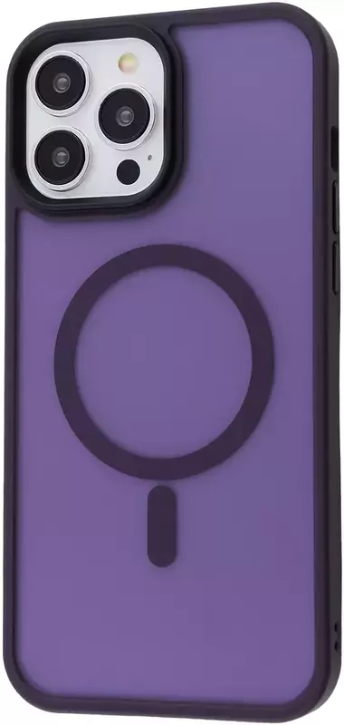 Чохол iPhone 13 Pro Max WAVE Matte Insane Case with MagSafe (deep purple) - фото - №0