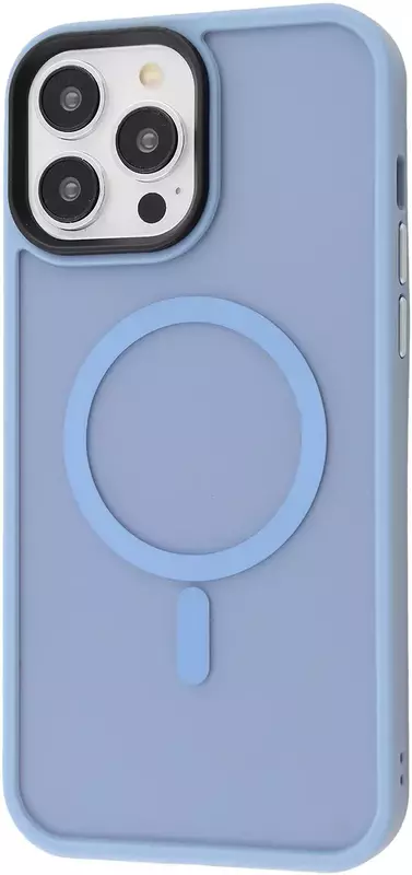 Чохол iPhone 13 Pro Max WAVE Matte Insane Case with MagSafe (light purple) фото