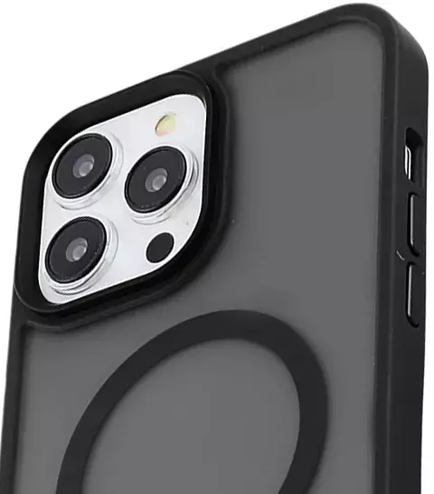 Чехол iPhone 13 Pro Max WAVE Matte Insane Case with MagSafe (black) фото