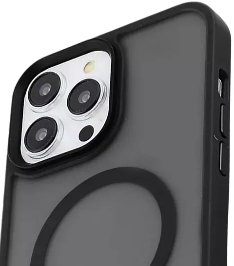 Чехол iPhone 13 Pro Max WAVE Matte Insane Case with MagSafe (black) - фото - №3