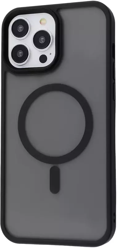 Чехол iPhone 13 Pro Max WAVE Matte Insane Case with MagSafe (black) фото