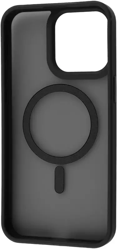 Чохол для iPhone 15 Pro Max WAVE Matte Insane Case with MagSafe (black) - фото - №2