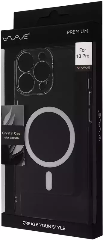 Чохол для iPhone 13 Pro WAVE Premium Crystal Case with MagSafe (transparent) - фото - №4