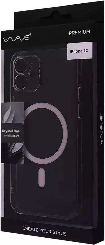 Чохол для iPhone 12 WAVE Premium Crystal Case with MagSafe (transparent) - фото - №4