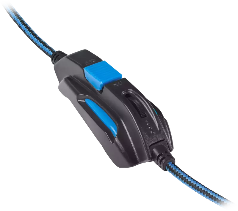 Гарнітура ігрова Defender Warhead G-390 LED (Black Blue) 64039 фото