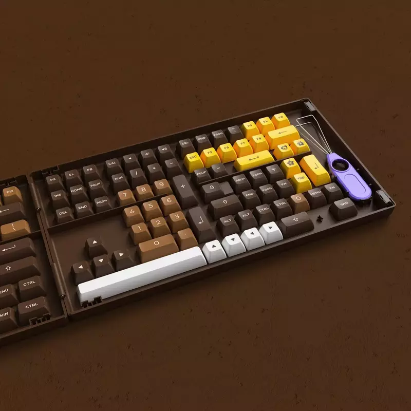 Набор кейкапов Akko Chocolate ASA Fullset Keycaps (6925758615044) фото