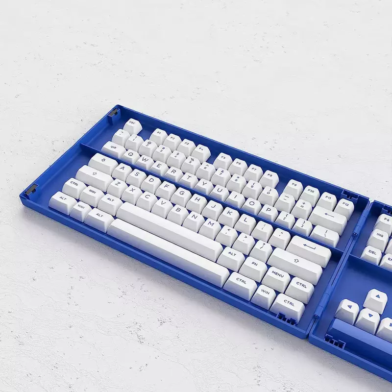 Набір кейкапів Akko Blue on White Fullset Keycaps (6925758618298) фото