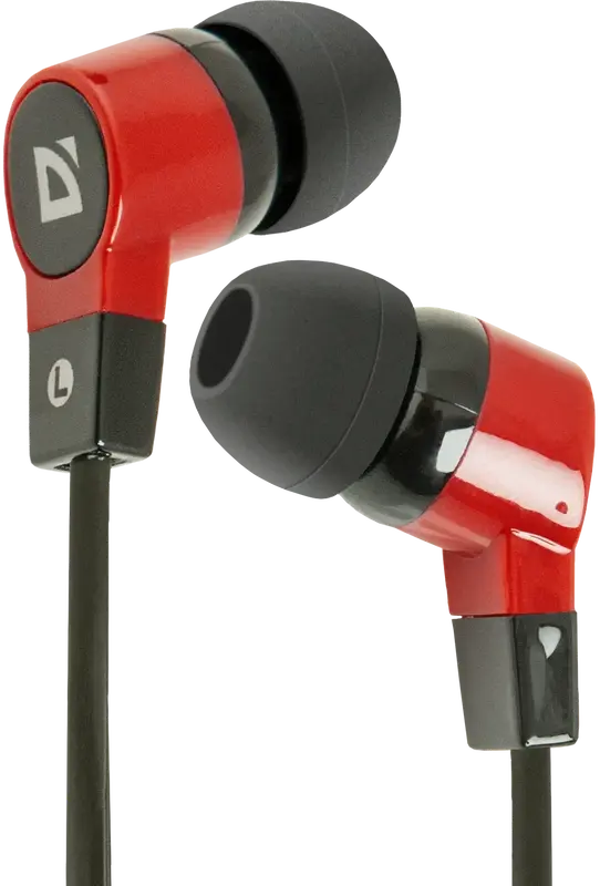 Наушники Defender Basic 619 (Black-Red) 63619 фото