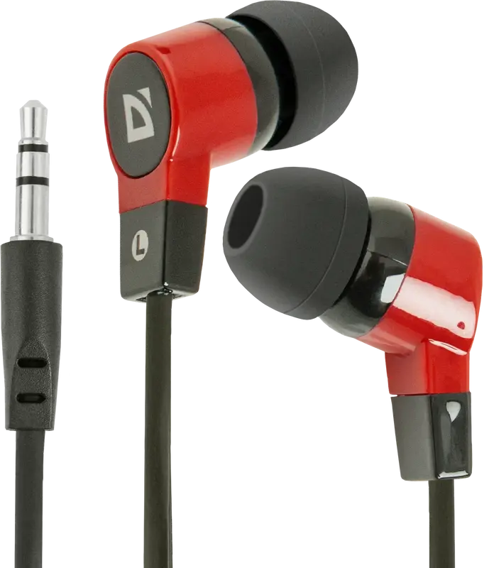 Наушники Defender Basic 619 (Black-Red) 63619 фото