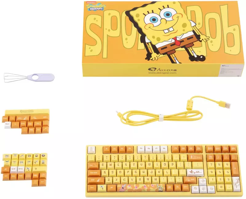 Клавіатура AKKO 3098S Sponge Bob 98Key CS Sponge (6925758613880) фото