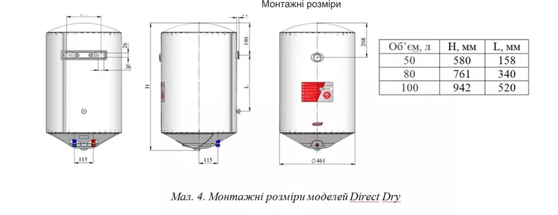 Водонагрівач NOVA TEC Direct Dry NT-DD 100 - фото - №4