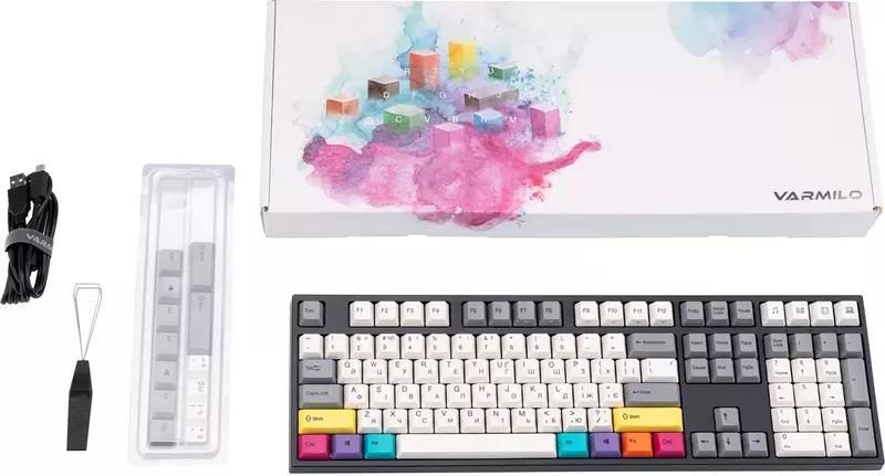 Клавіатура Varmilo VEA108 CMYK 108Key Cherry Mx Blue - фото - №1