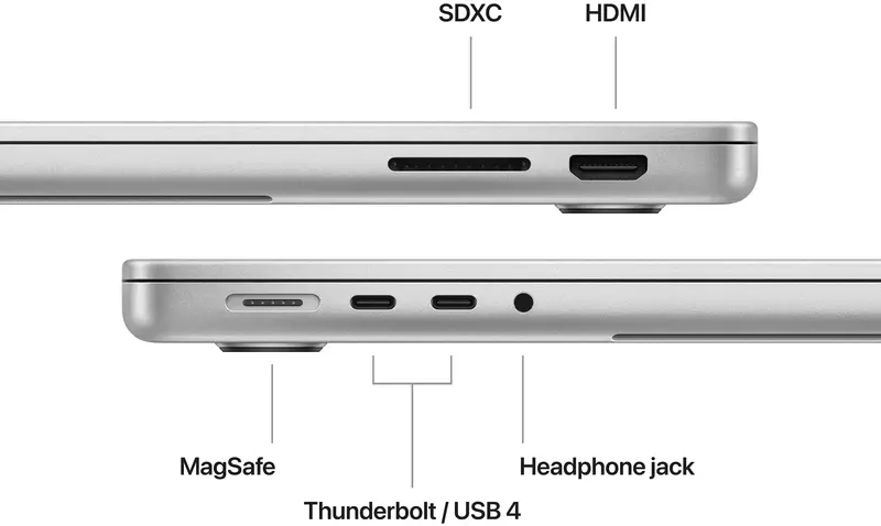 Apple MacBook Pro 14" Chip M3 10GPU/8RAM/1TB Silver (MR7K3) 2023 фото