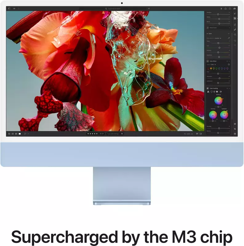 Apple iMac M3 24" 4.5K 8GPU/8RAM/256GB Blue (MQRC3) 2023 фото