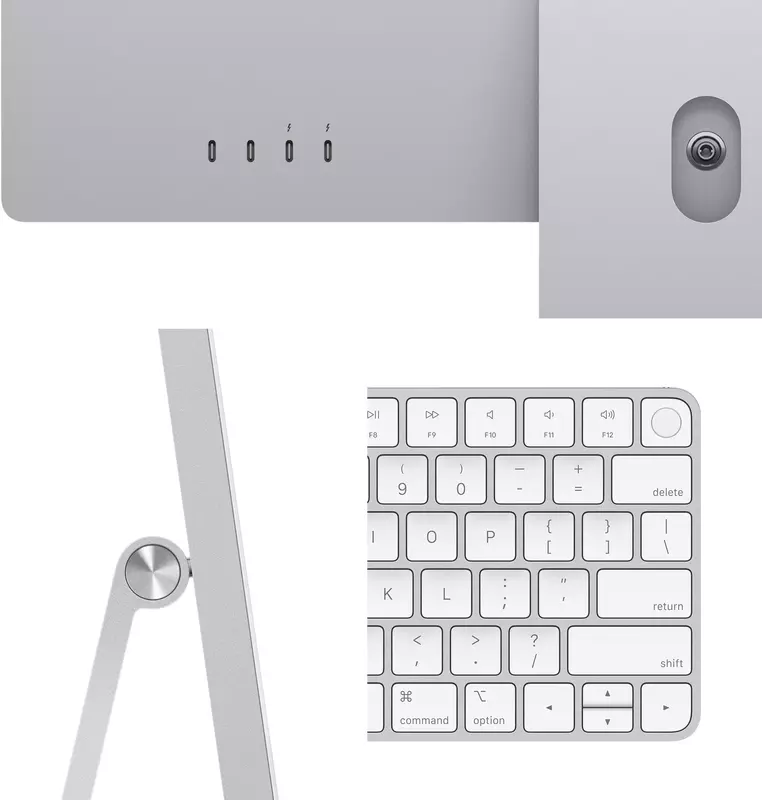 Apple iMac M3 24" 4.5K 10GPU/8RAM/256GB Silver (MQRJ3) 2023 фото