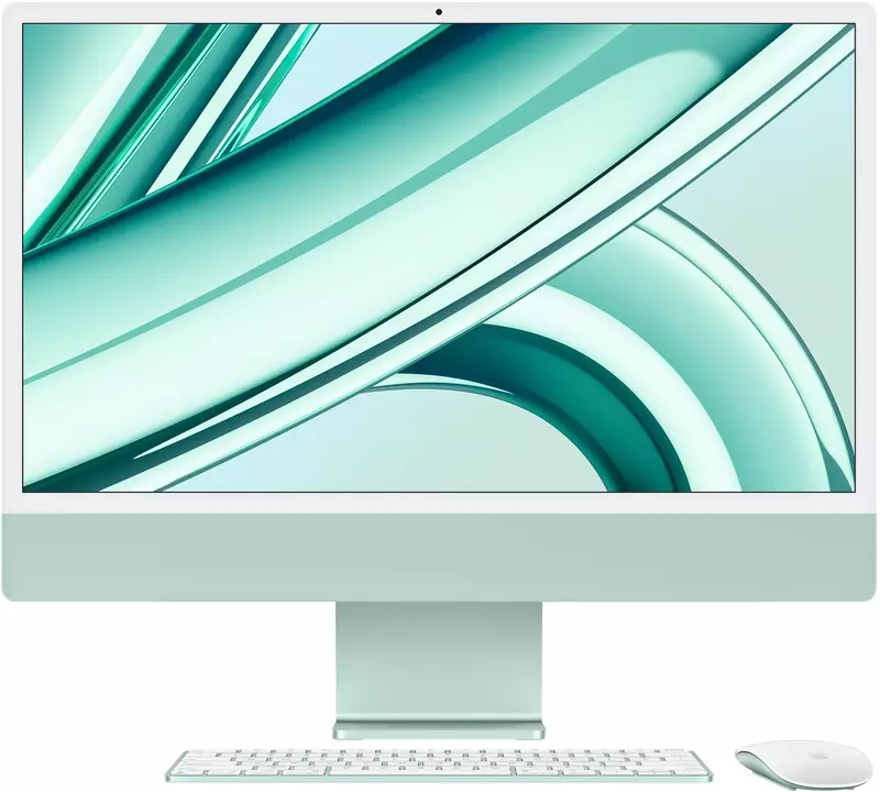Apple iMac M3 24" 4.5K 10GPU/8RAM/256GB Green (MQRN3) 2023 фото