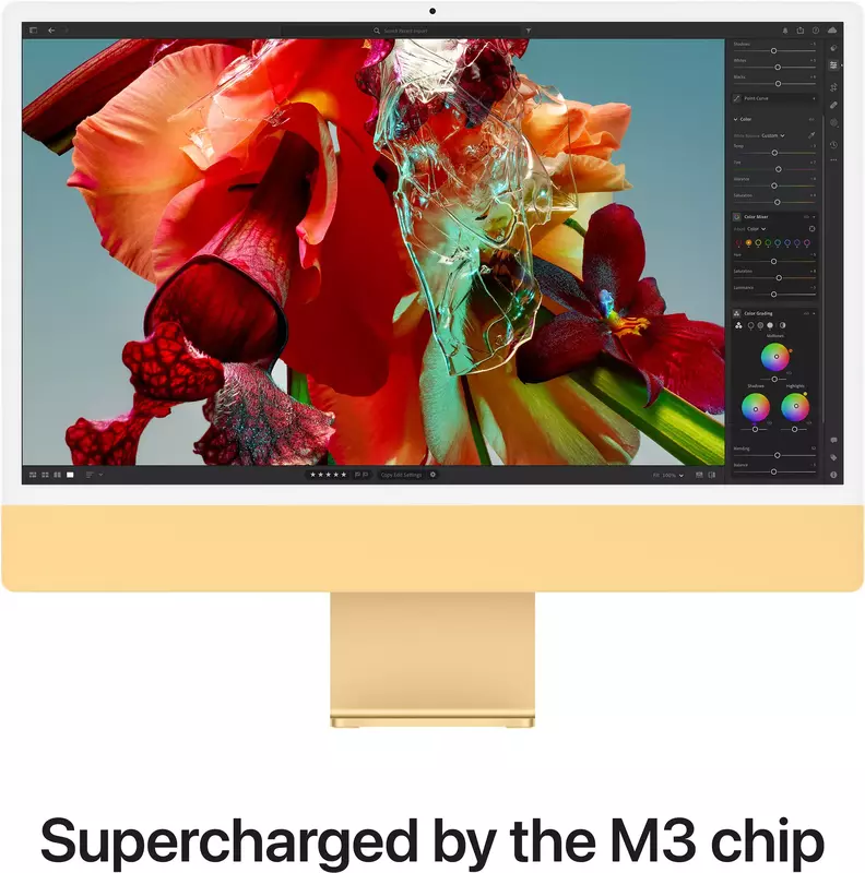 Apple iMac M3 24" 4.5K 10GPU/8RAM/256GB Yellow (Z19F) 2023 фото