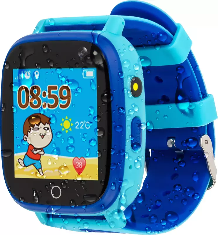 Детские смарт-часы AmiGo GO001 iP67 (Blue) фото