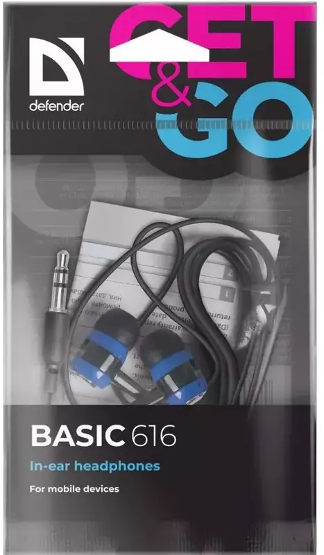 Навушники Defender Basic 616 (Black) 63616 фото