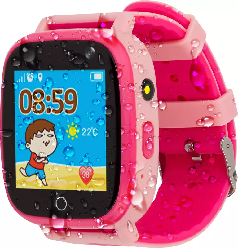 Дитячий смарт-годинник AmiGo GO001 iP67 (Pink) фото