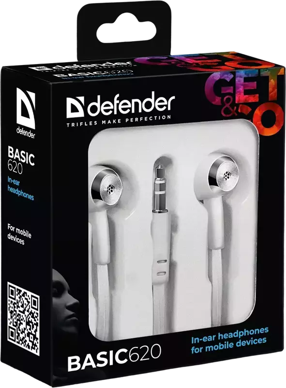 Наушники Defender Basic 620 (White) 63625 фото