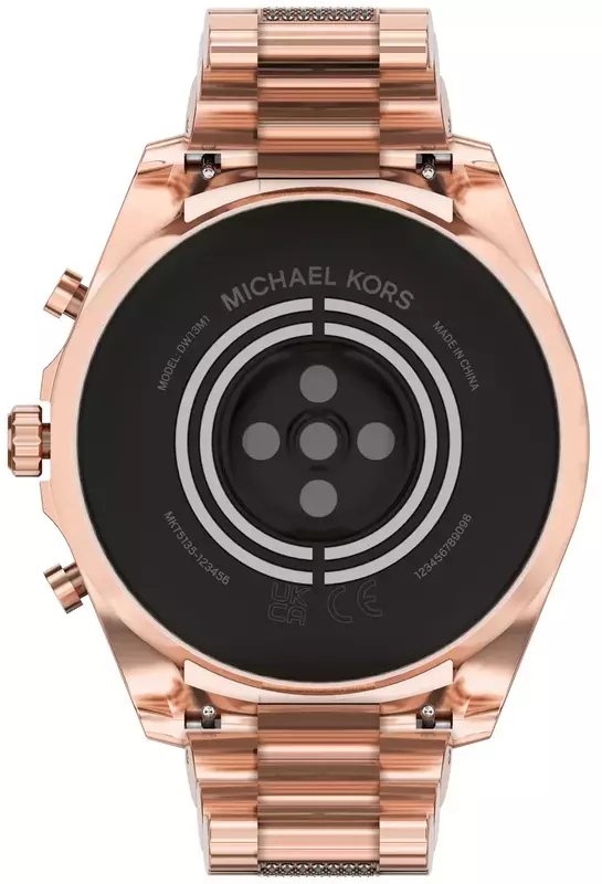 Смарт-часы Michael Kors Gen 6 44 mm (Rose Gold Stainless Steel w/ Glitz Center-link) MKT5135 фото