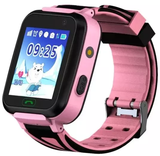 Дитячий годинник-телефон з GPS трекером GOGPS K07 (Pink) фото