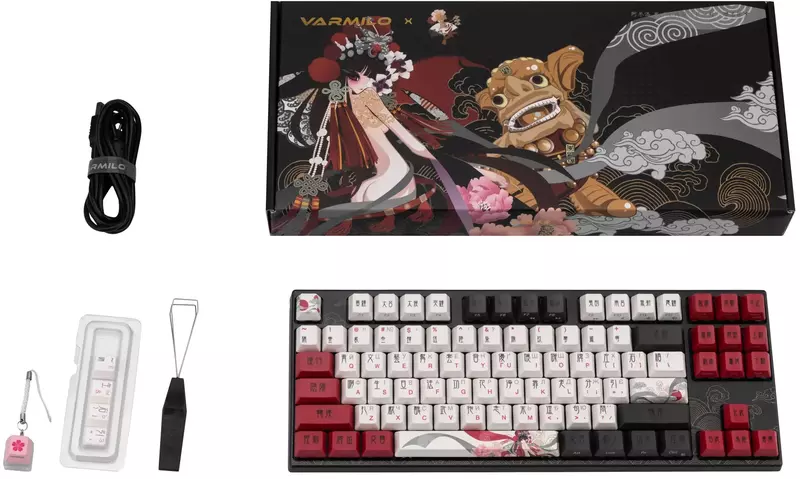 Клавіатура Varmilo VEM87 Beijing Opera 87Key EC V2 Iris (A33A028C3A3A17A025) - фото - №1