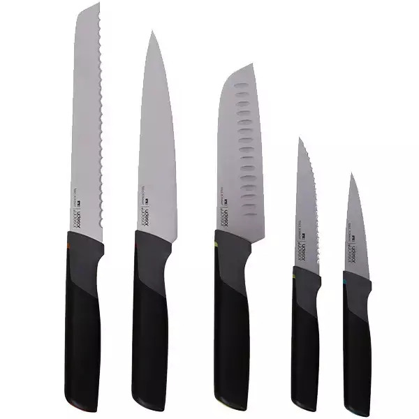 Набір кухонних ножів (4 шт) з блоком, 5 предметів Joseph Joseph Elevate (10527) фото