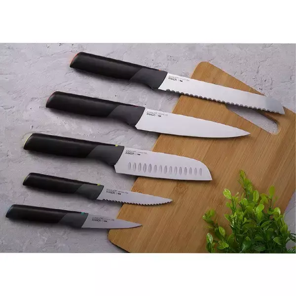 Набір кухонних ножів (4 шт) з блоком, 5 предметів Joseph Joseph Elevate (10527) фото
