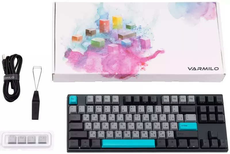 Клавіатура Varmilo VEA87 Moonlight 87Key Cherry Mx Blue (A23A023D2A3A17A007) - фото - №1