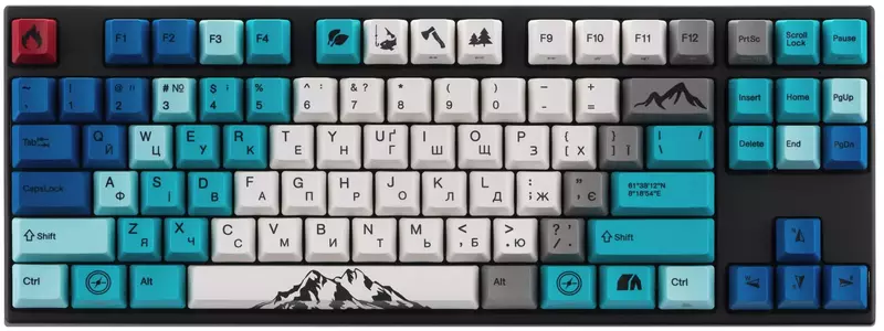 Клавіатура Varmilo VEA87 Summit R1 Cherry Mx Blue (A23A050D2A3A17A007) - фото - №0