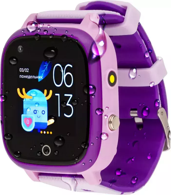 Детские смарт-часы AmiGo GO005 4G WIFI Thermometer (Purple) фото