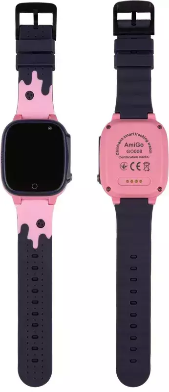 Детские смарт-часы AmiGo GO008 MILKY GPS WIFI (Pink) фото