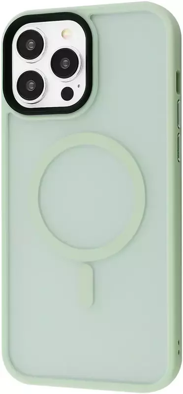 Чехол iPhone 13 Pro Max WAVE Matte Insane Case with MagSafe (mint) фото
