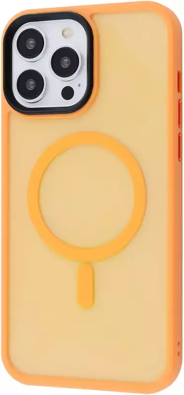 Чехол iPhone 13 Pro Max WAVE Matte Insane Case with MagSafe (orange) фото