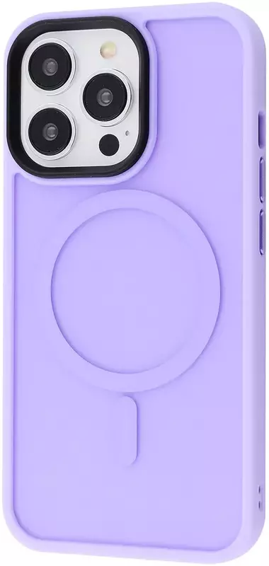 Чохол iPhone 13 Pro WAVE Matte Insane Case with MagSafe (light purple) - фото - №0