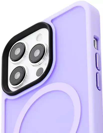 Чохол iPhone 13 Pro WAVE Matte Insane Case with MagSafe (light purple) - фото - №3