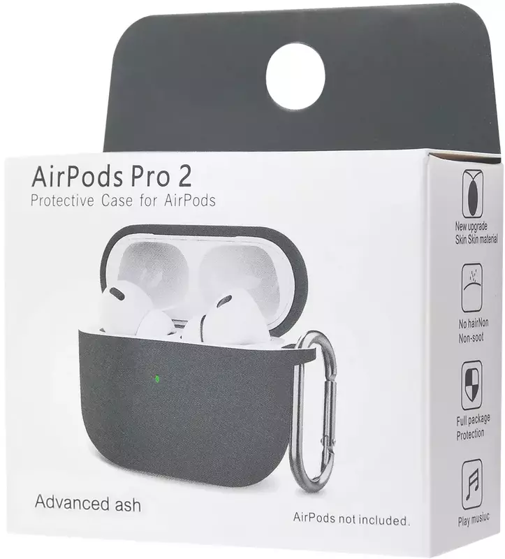 Чохол Silicone Case New for AirPods Pro 2 (dark gray) фото