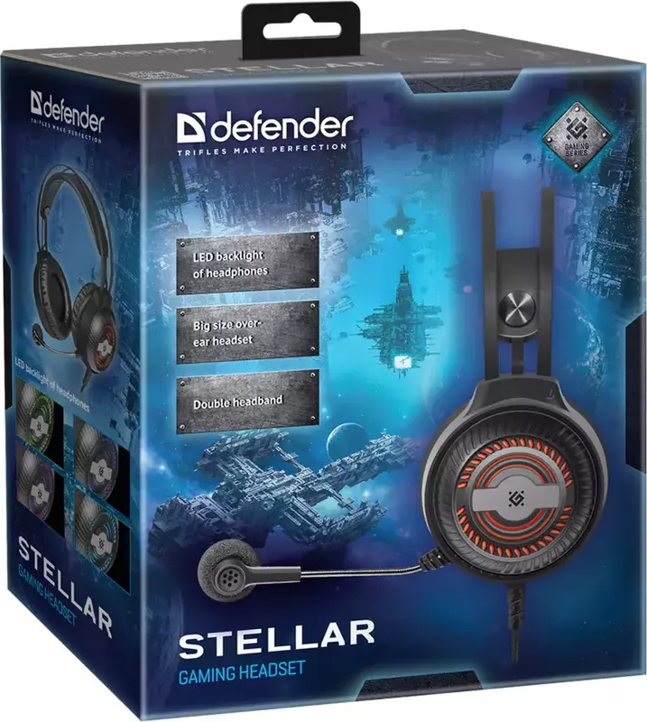 Гарнітура ігрова Defender Stellar (Black) 64520 фото