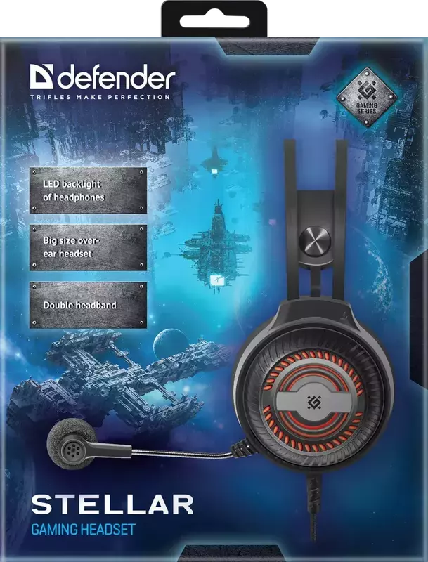 Гарнитура игровая Defender Stellar (Black) 64520 фото