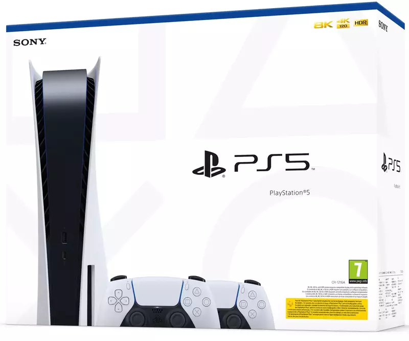 Ігрова консоль Sony PlayStation 5 Ultra HD Blu-Ray (2 Геймпада Dualsense) фото
