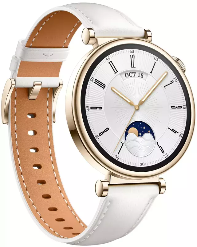 Смарт-часы HUAWEI WATCH GT 4 41mm Classic White Leather (55020BJB) фото