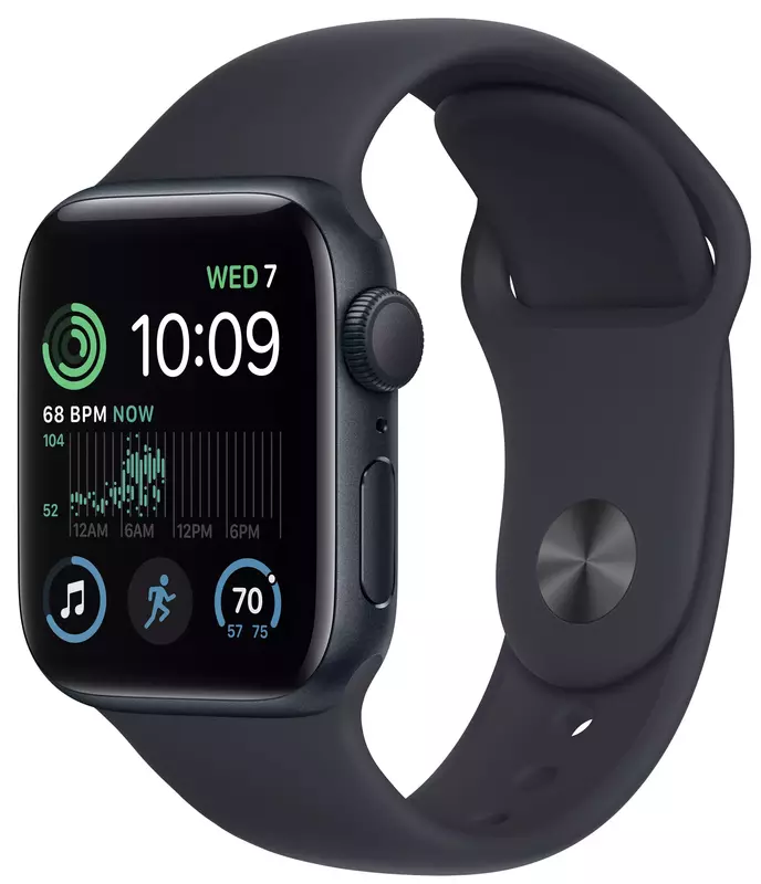 Apple Watch SE 40mm Midnight Aluminum Case with Midnight Sport Band фото